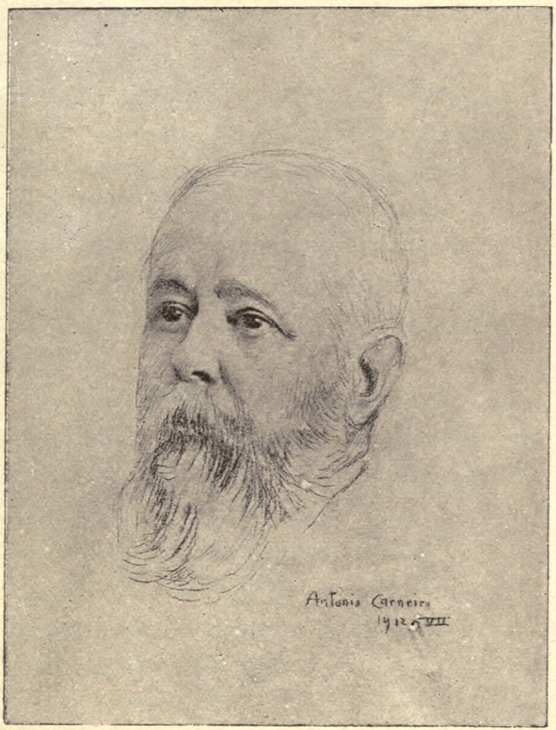 Fialho d'Almeida. Desenho de Antonio Carneiro